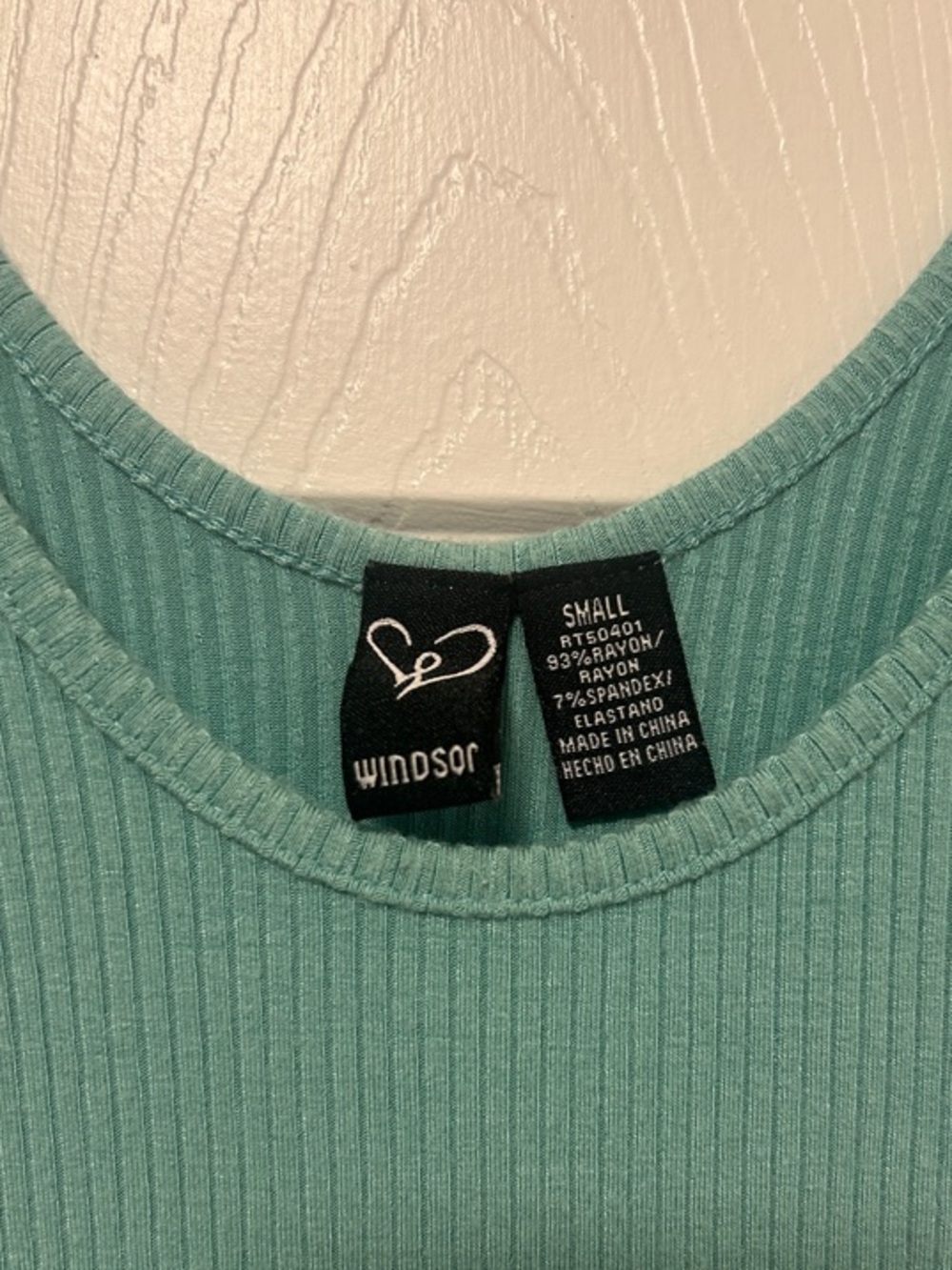 Mint Ribbed Tank Bodysuit - Picture 2 of 6
